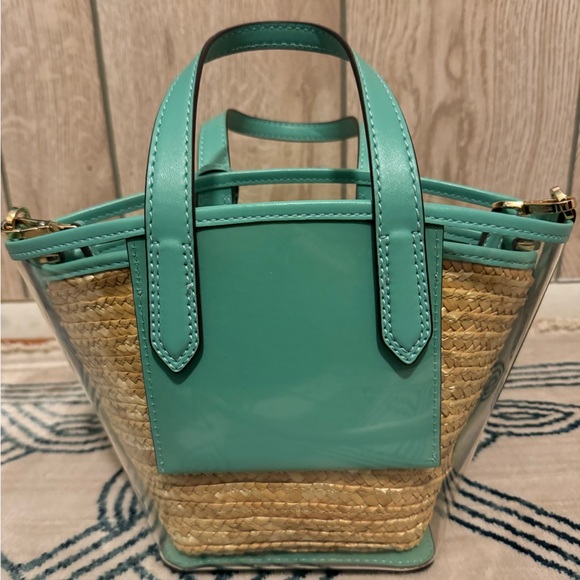 Michael Kors Kimber 2 in 1 Beach Tote Bag in Seagram - Picture 4 of 6